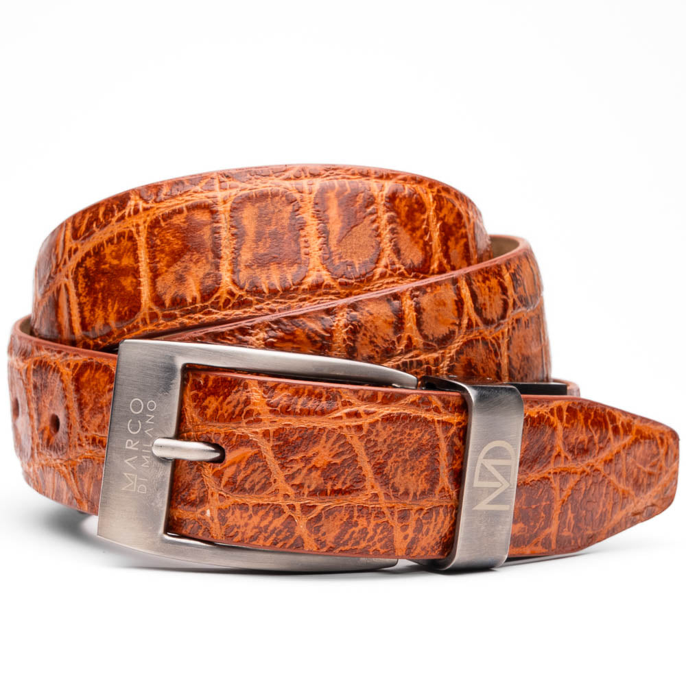 EST.105 Alligator Belt Antique Honey