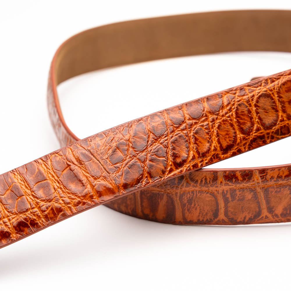 EST.105 Alligator Belt Antique Honey