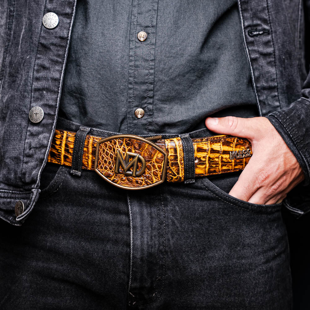 Iowa Belt Mustard / Brown