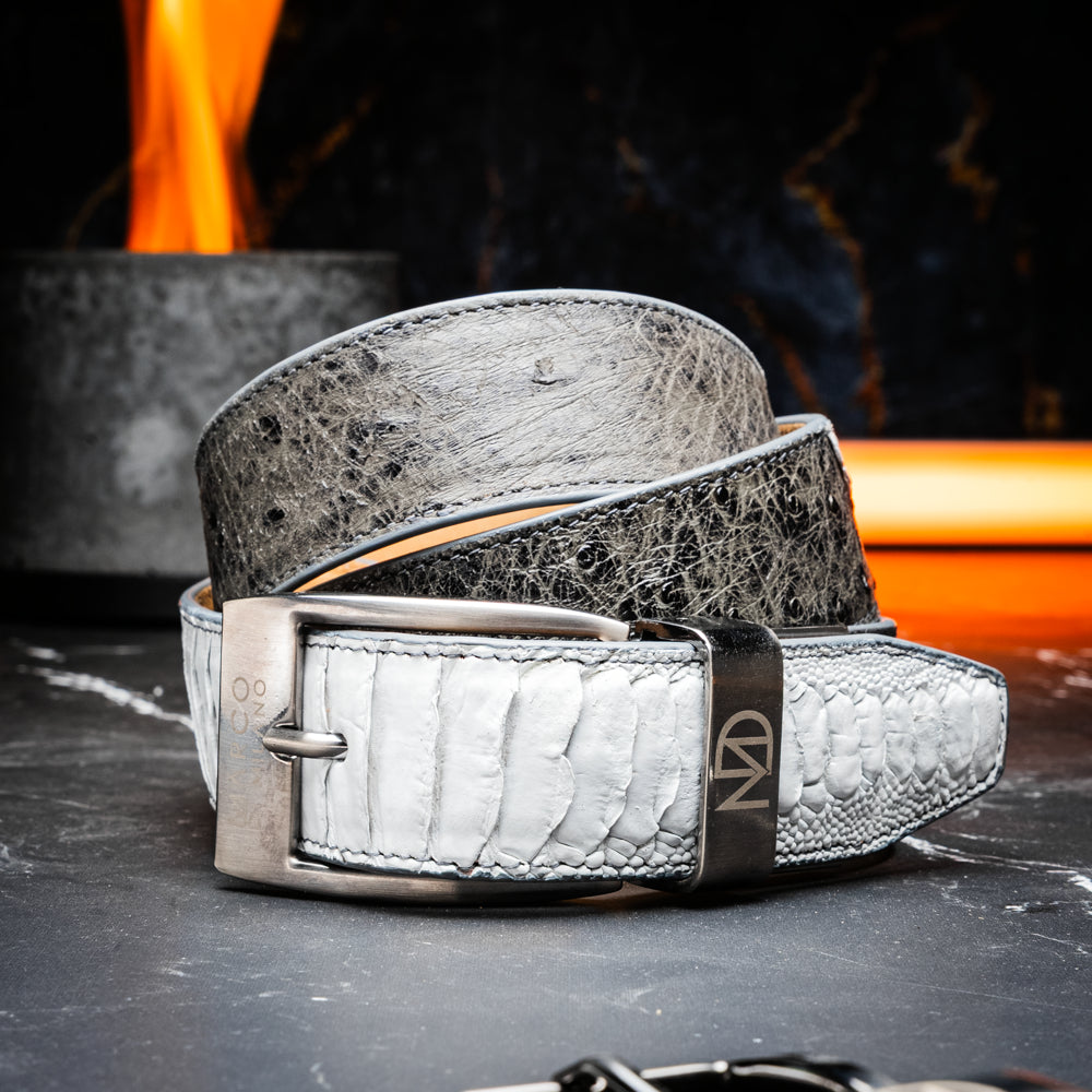 Alessio Belt White / Gray