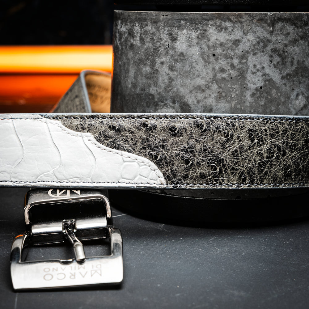 Alessio Belt White / Gray