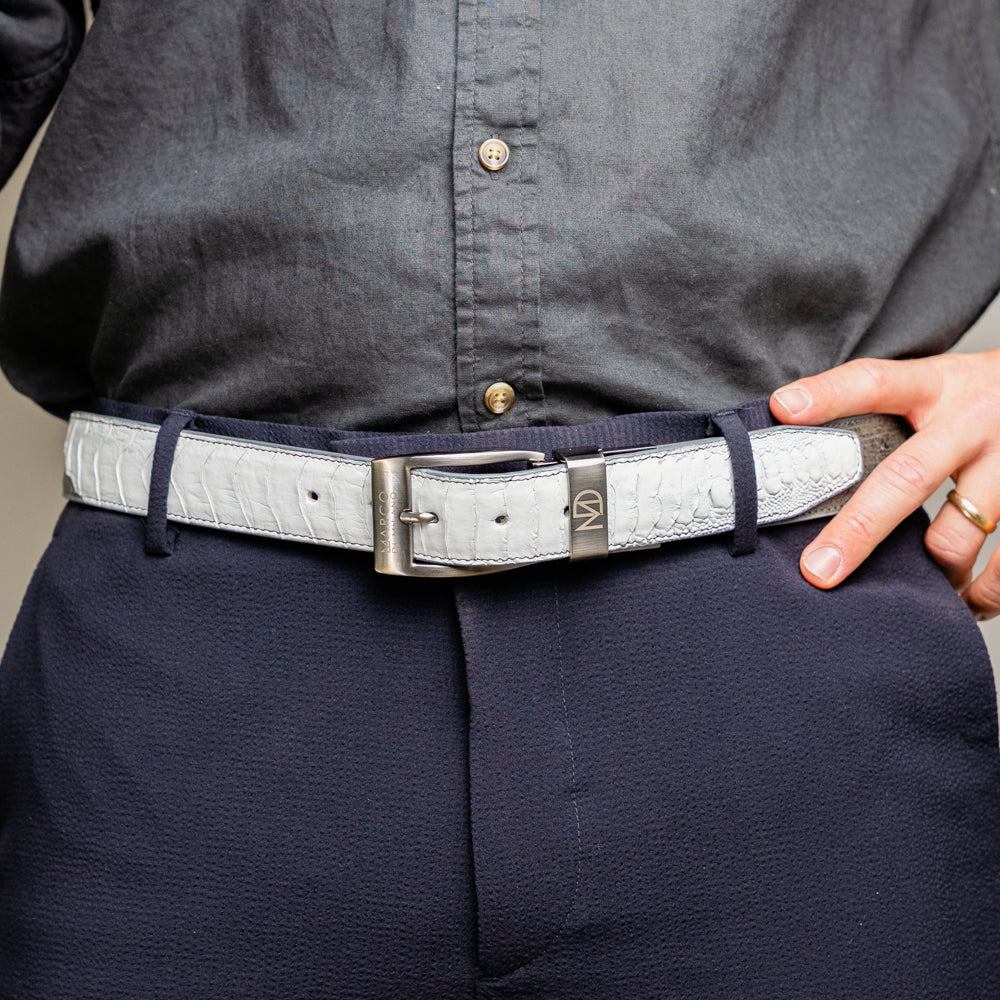 Alessio Belt White / Gray