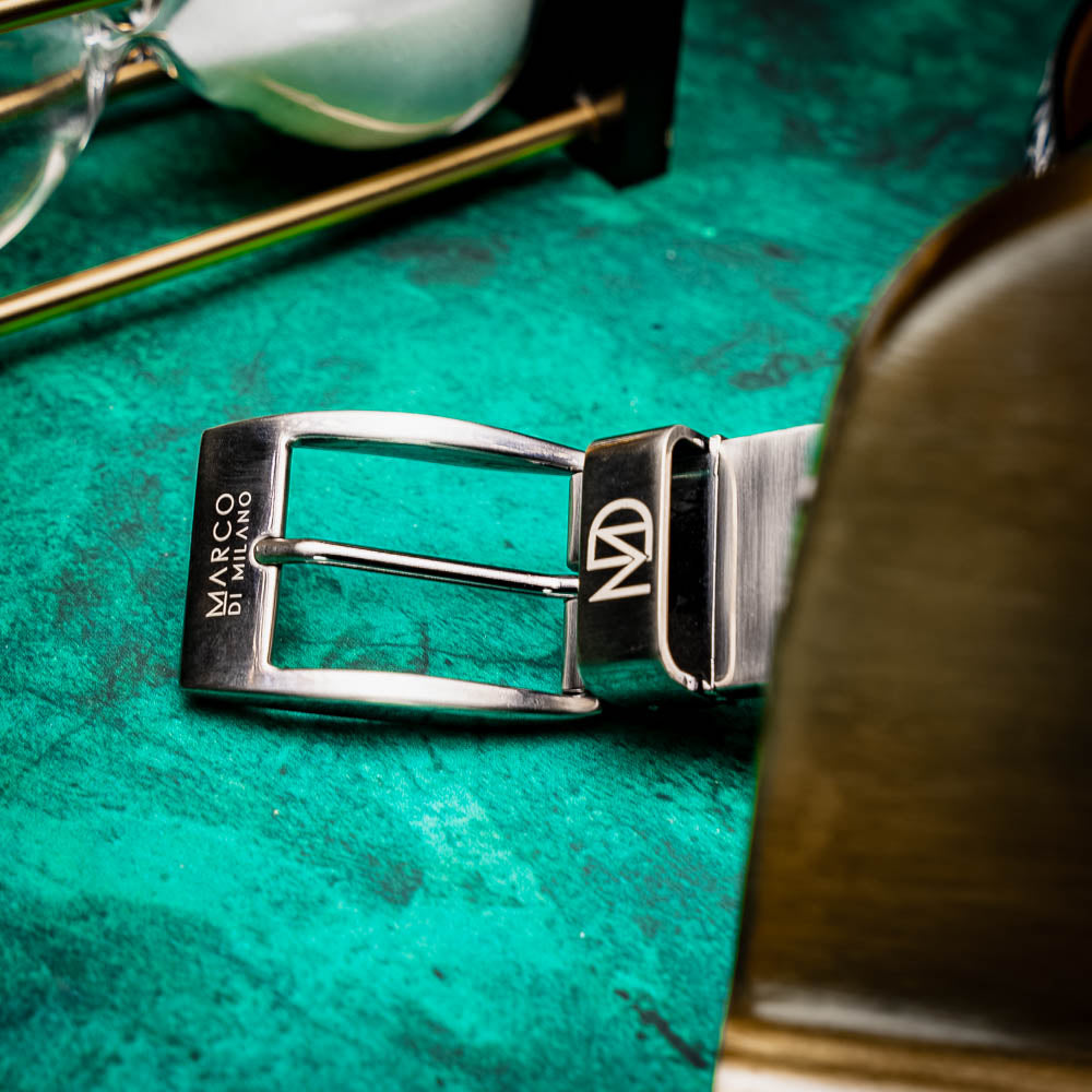 EST.105  Alligator Belt Antique Green
