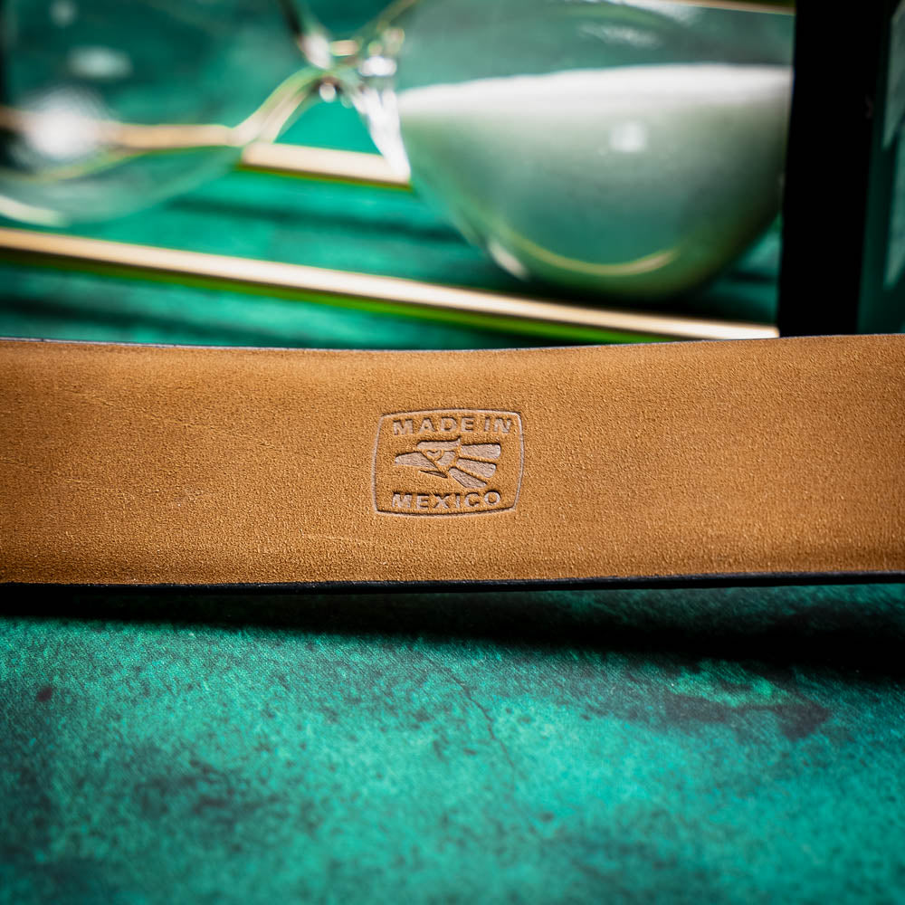 EST.105  Alligator Belt Antique Green