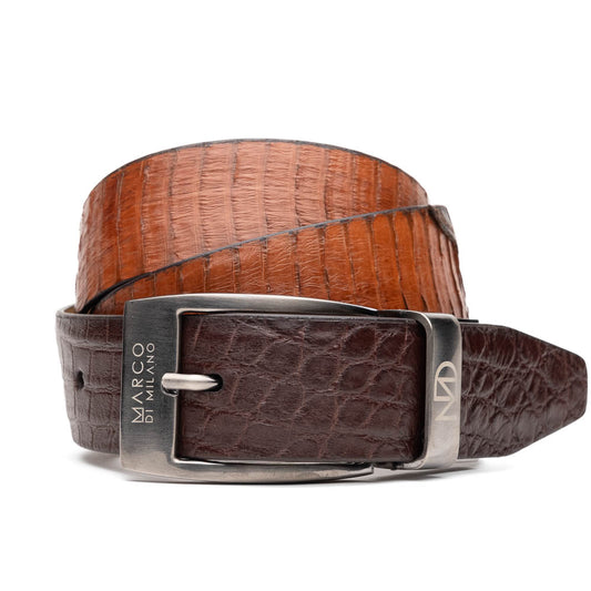 EST. 301 Alligator & Cobra Belt Brown/Cognac