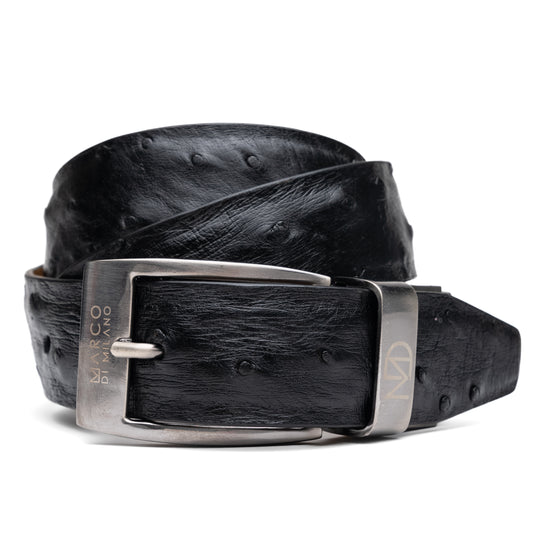 EST 102. Ostrich Belt Black