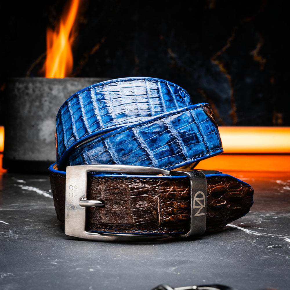 Luciano Belt Navy / Brown