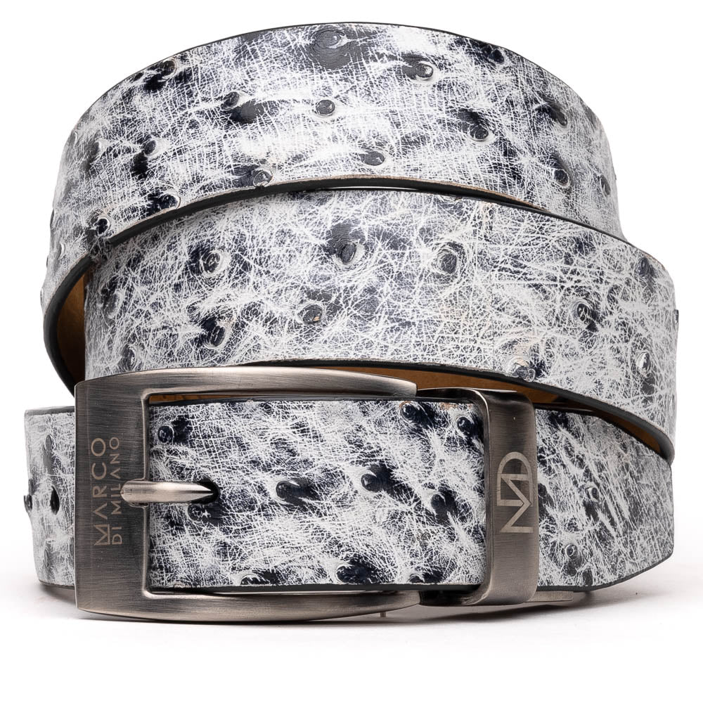 EST 102. Ostrich Belt Antique Newspaper