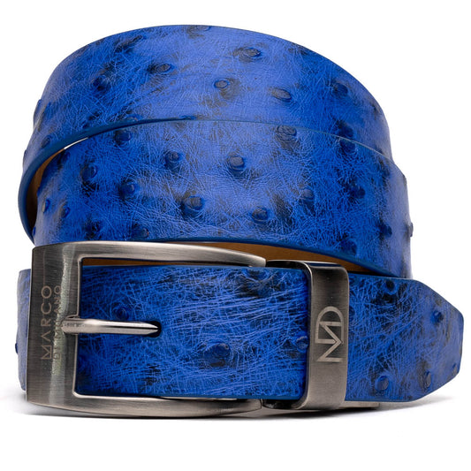 EST 102. Ostrich Belt Electric Blue