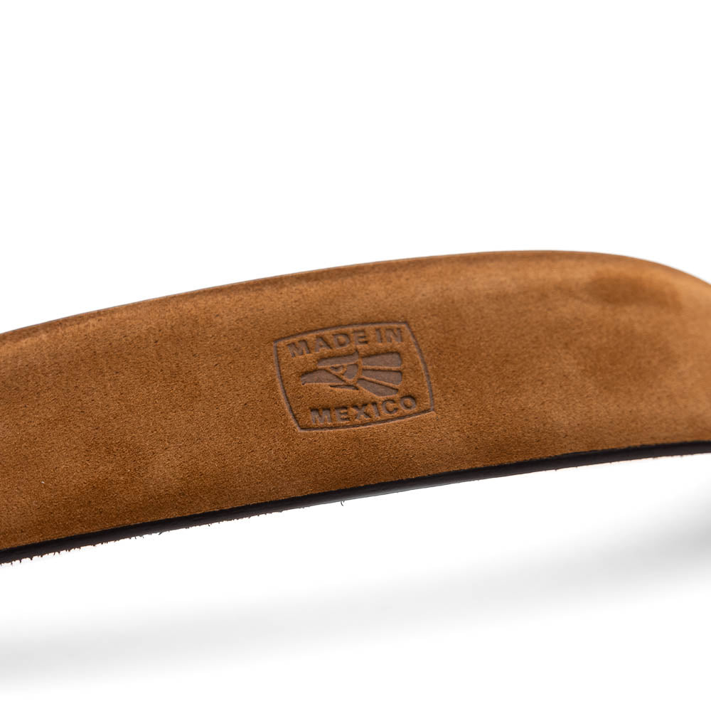 EST 302. Sueded Ostrich Belt Brown / Brown